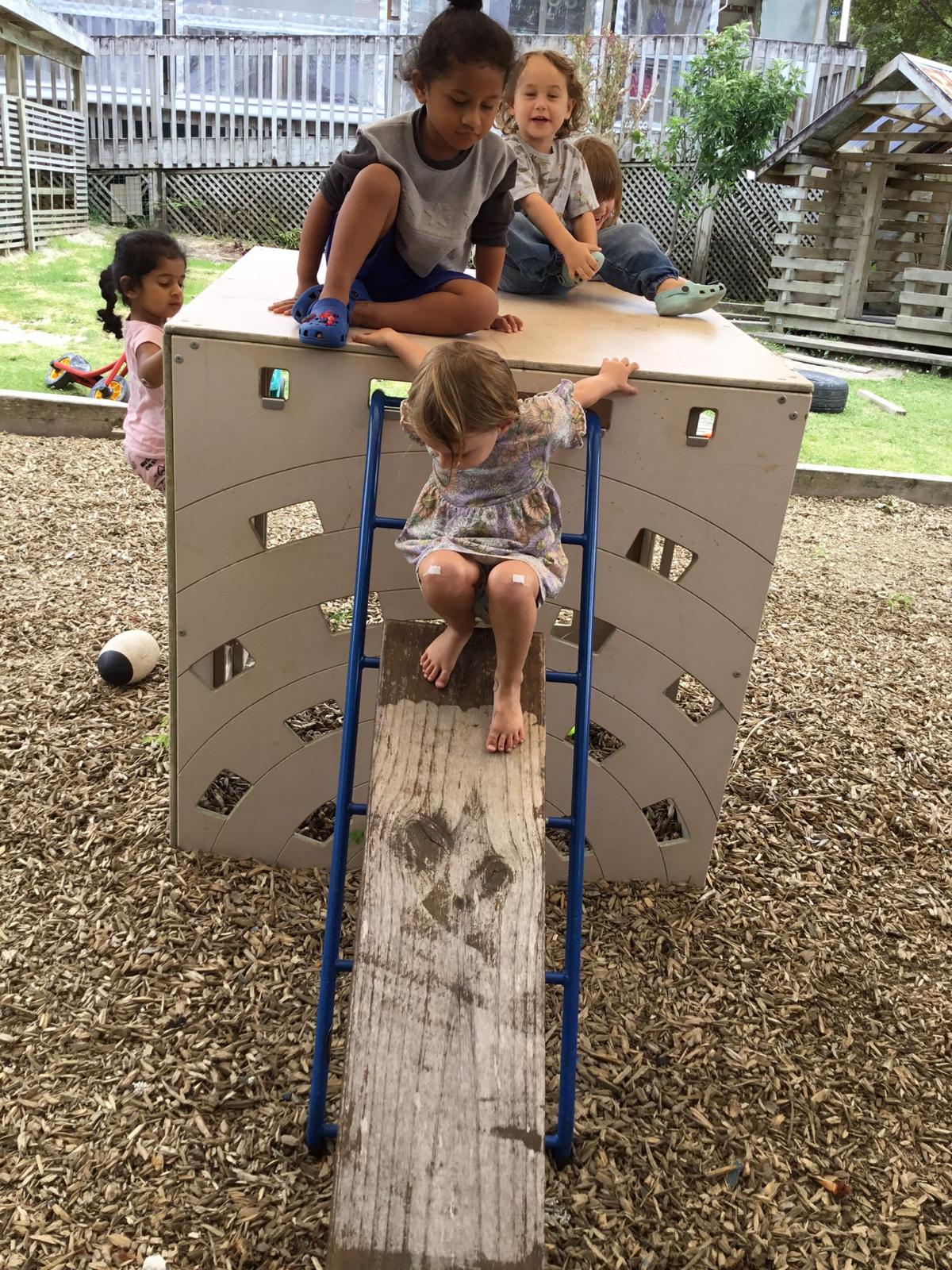 Children interacting and discovering at preschool